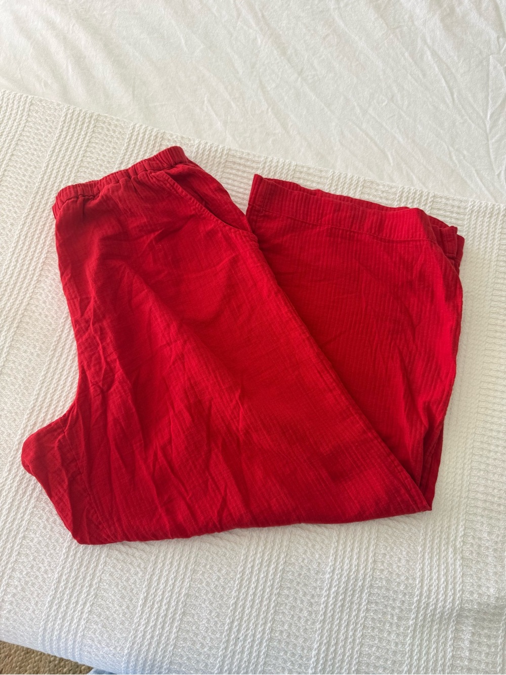 J.Crew relaxed beach pant in airy cotton gauze